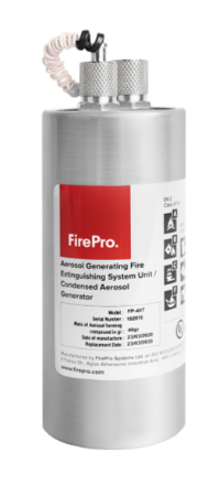 Firepro Fire Extinguishing Generator FP-40T - Activation Method: Electrical / Thermal