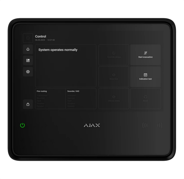 Ajax EN54 Fire Hub (8EU) ASP black 125733.315.BL 					 